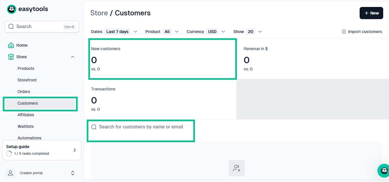 nombre de clients et de transactions
