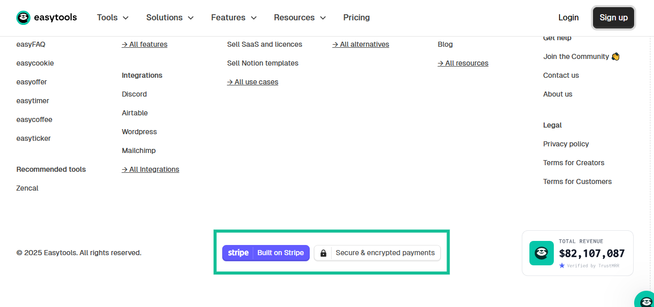 construit sur stripe pour des paiements sécurisés