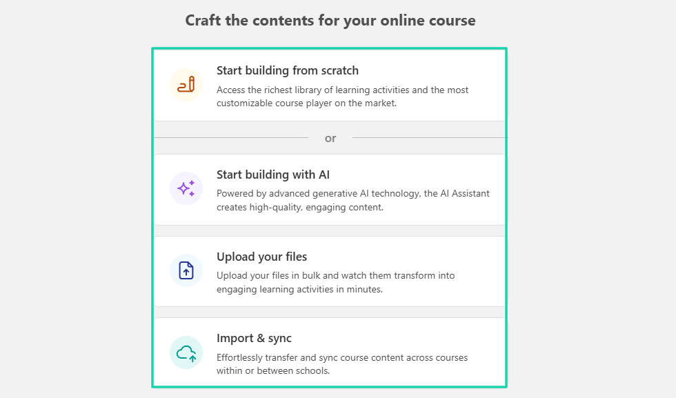 craft online course content