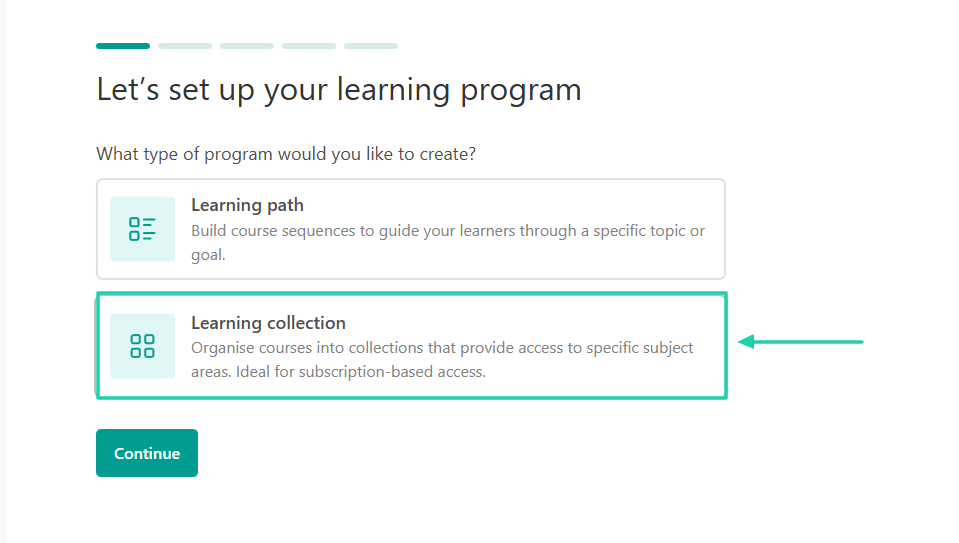learning program setup