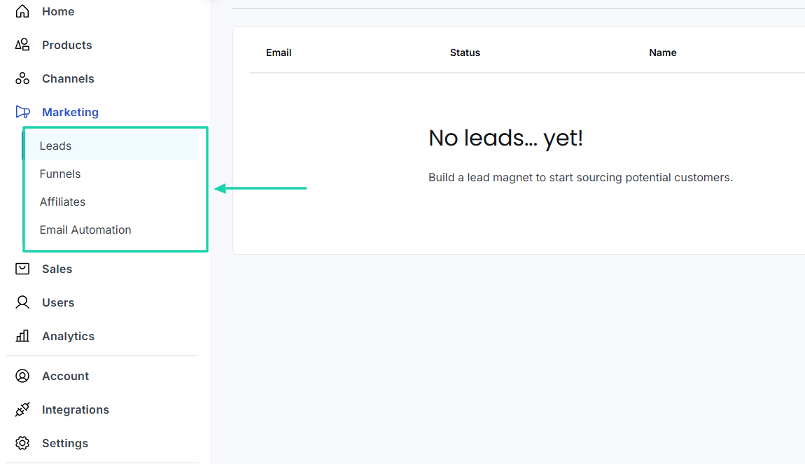 marketing tools on Thinkific