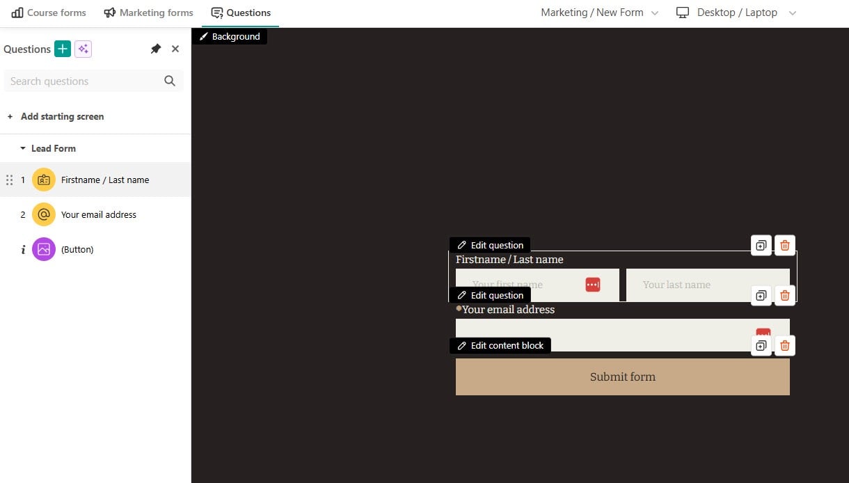 comparing marketing tools between learnworlds and thinkific
