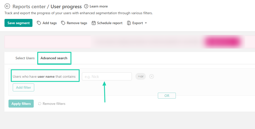 Creator analytics and reporting interface screenshot