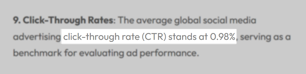 statistics of click-through rates