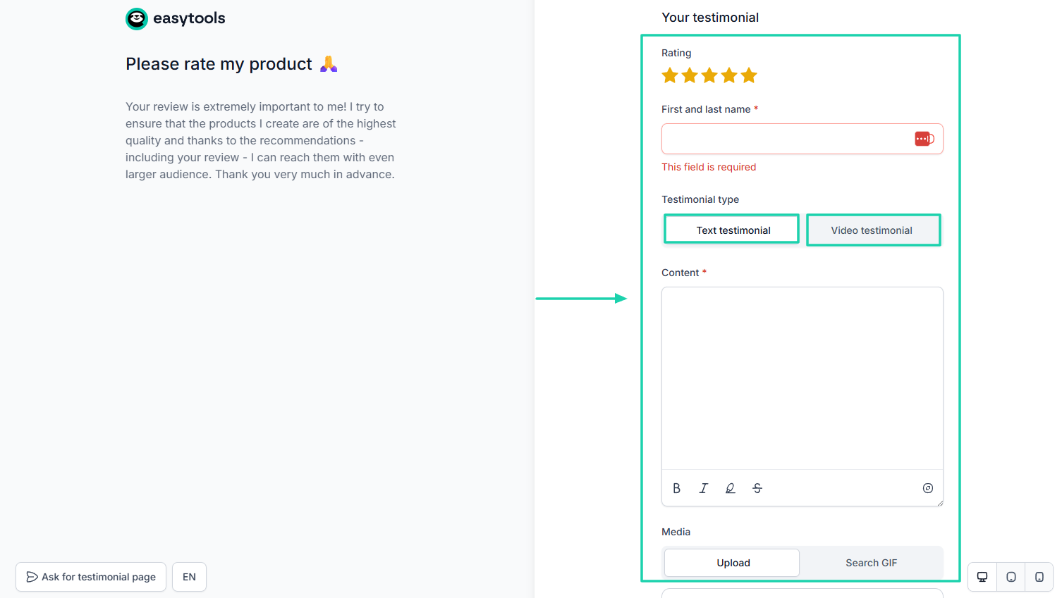 request testimonials to sell digital products online