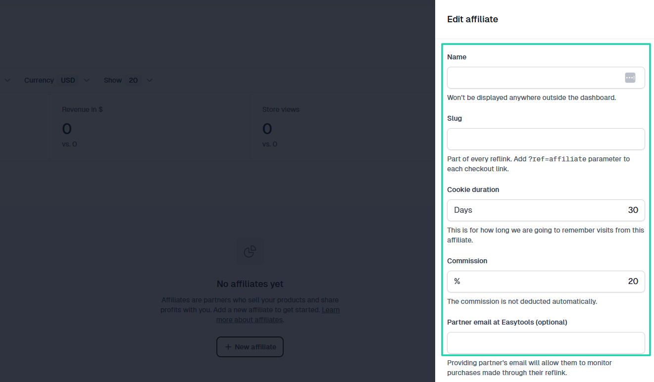 How to sell PDFs online: digital product screenshot — sharing options view 2