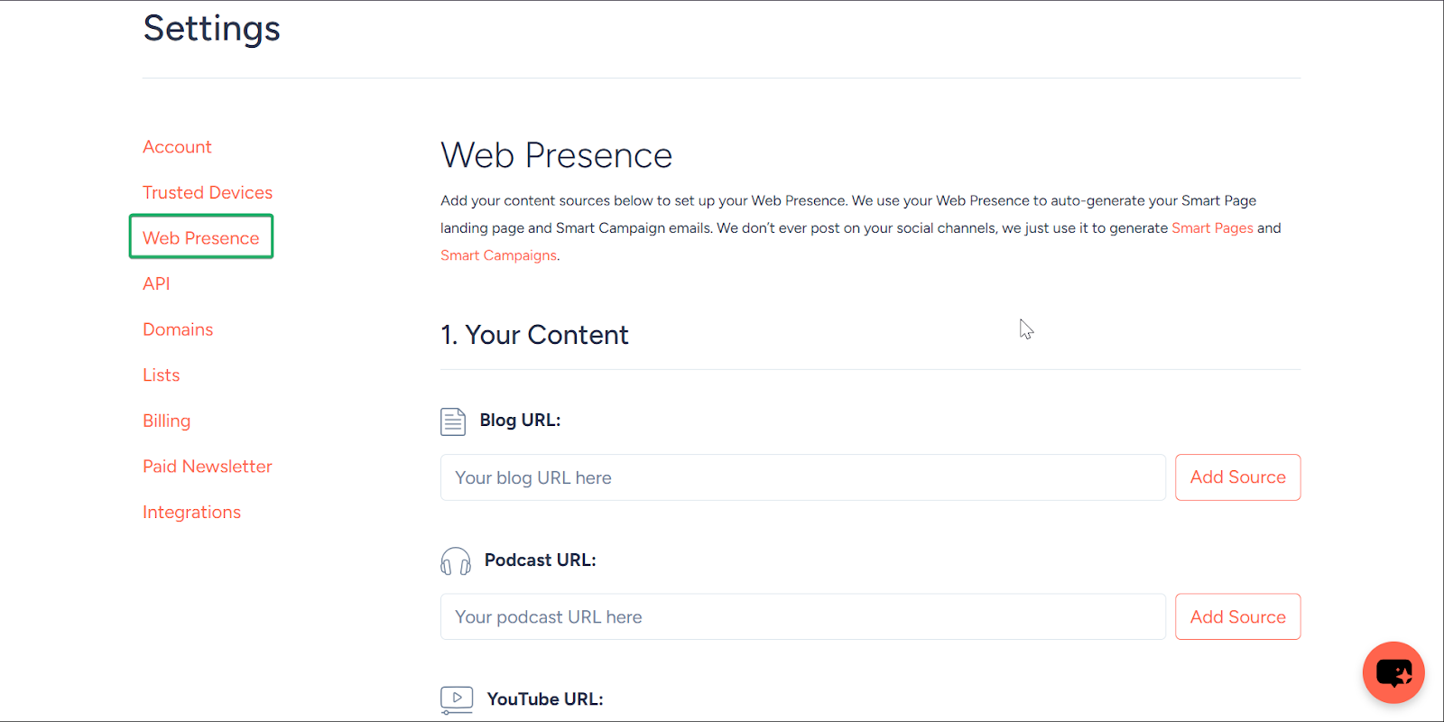 Sendfox: capture des smart campaigns
