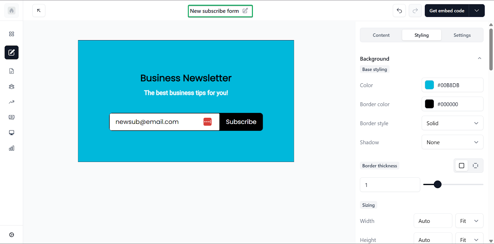 nouveau formulaire d'inscription sur une plateforme pour créateurs de contenu