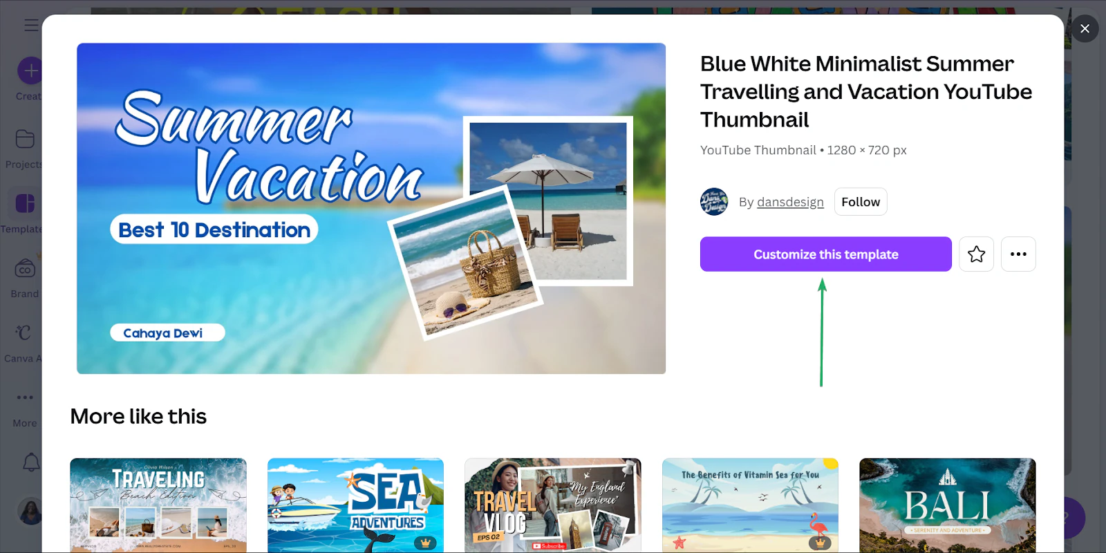 personnaliser un template sur une plateforme pour créateurs de contenu