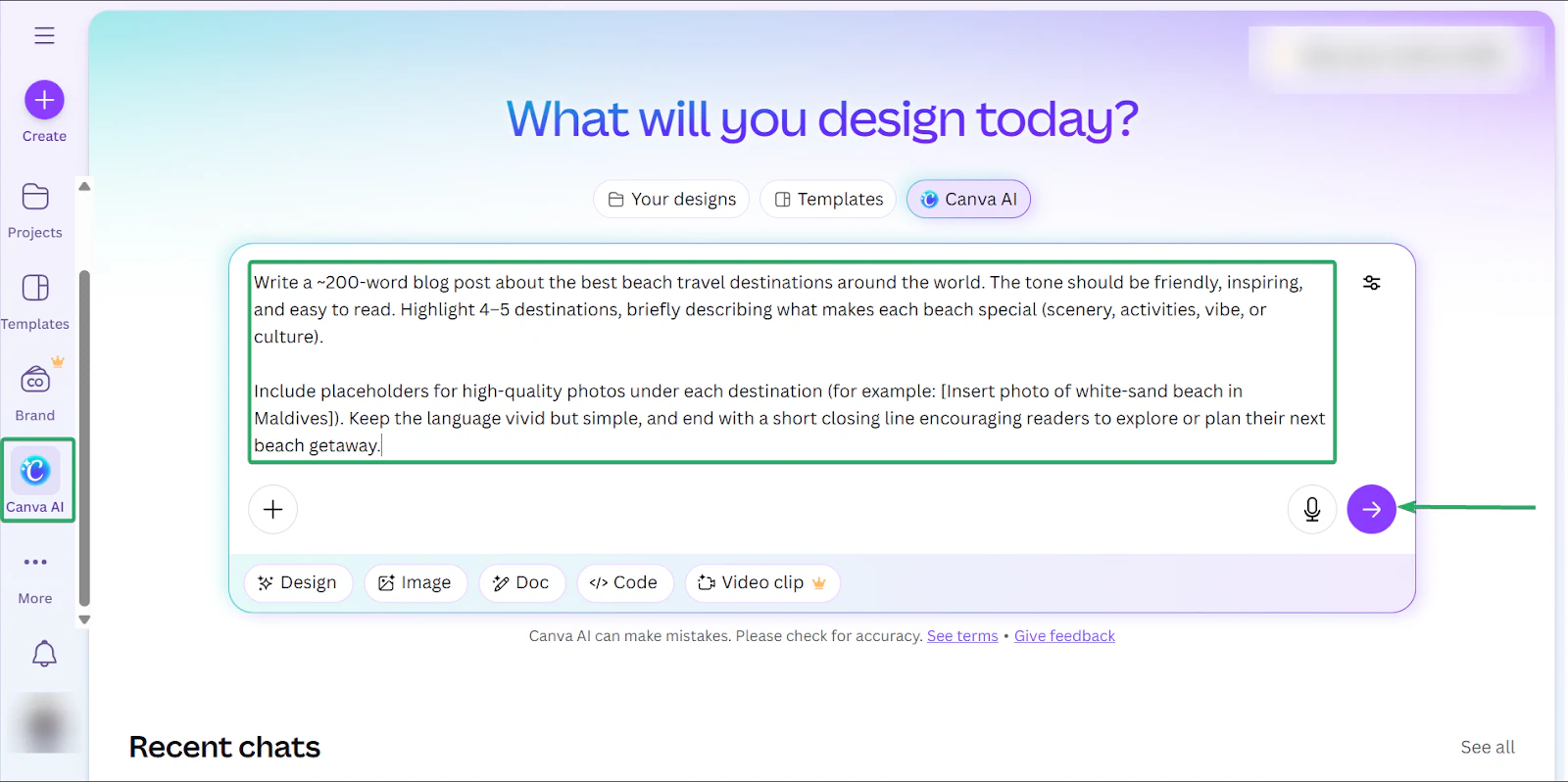Canva: canva ai affichant "Canva AI" - témoignages clients