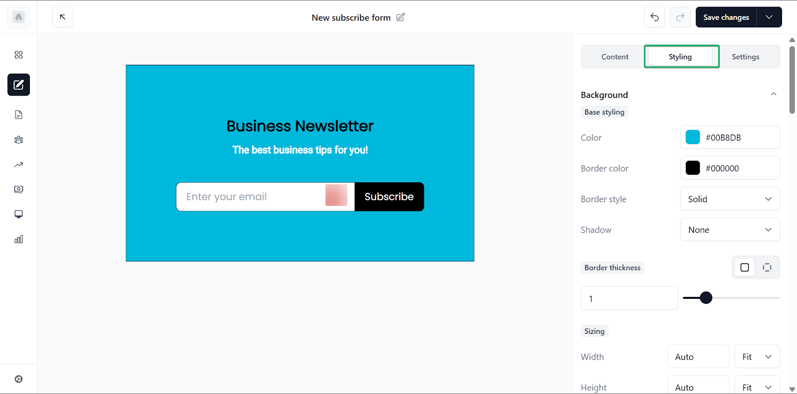 mettre en forme la newsletter