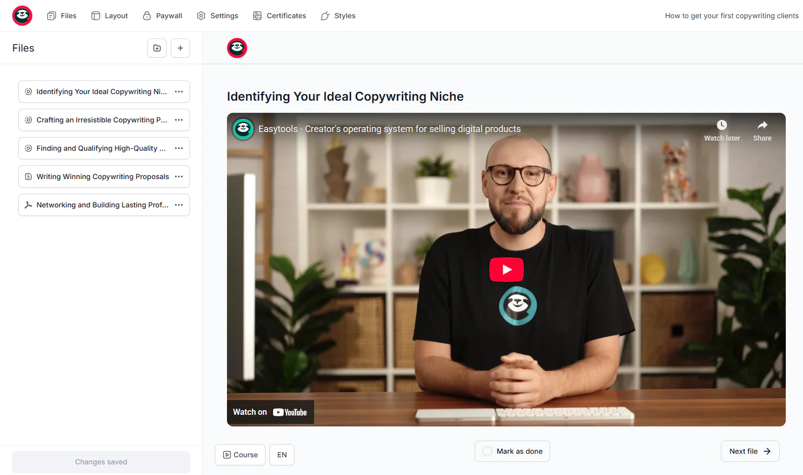 vidéo face caméra dans la fenêtre d'édition