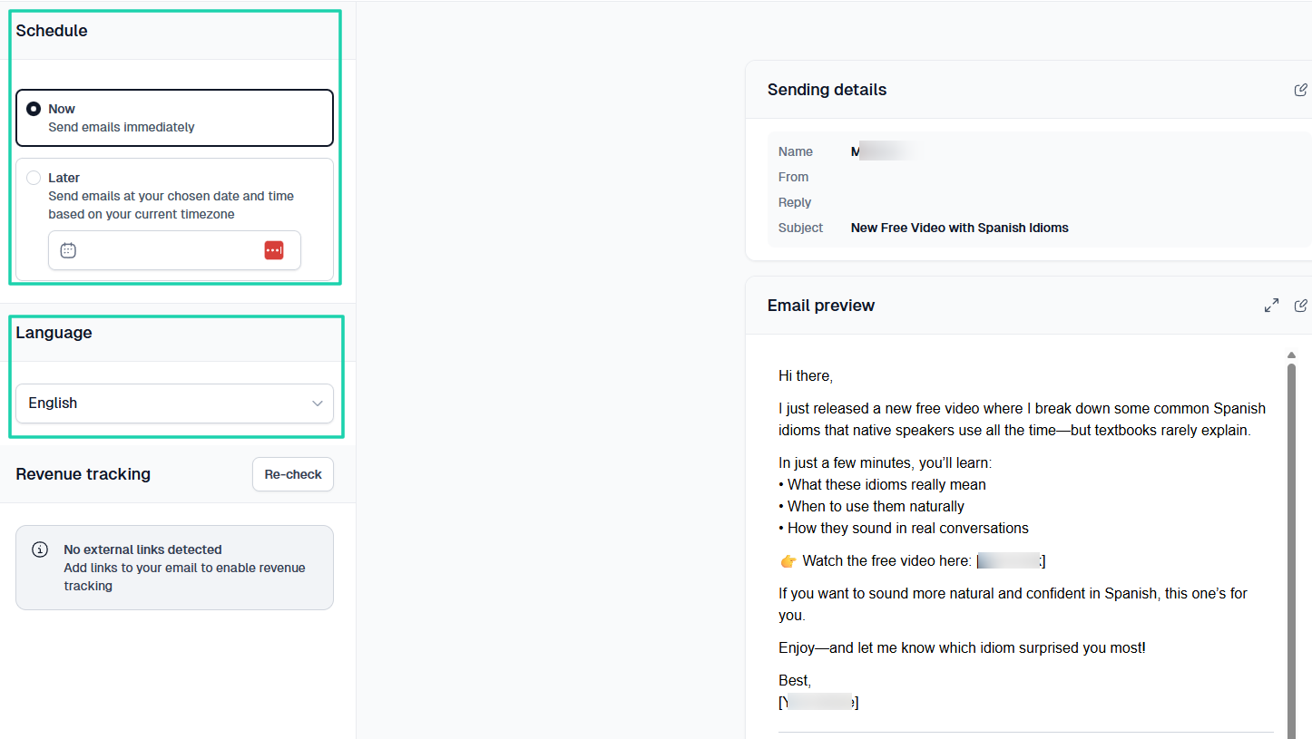 aperçu d'email sur une alternative à Gumroad