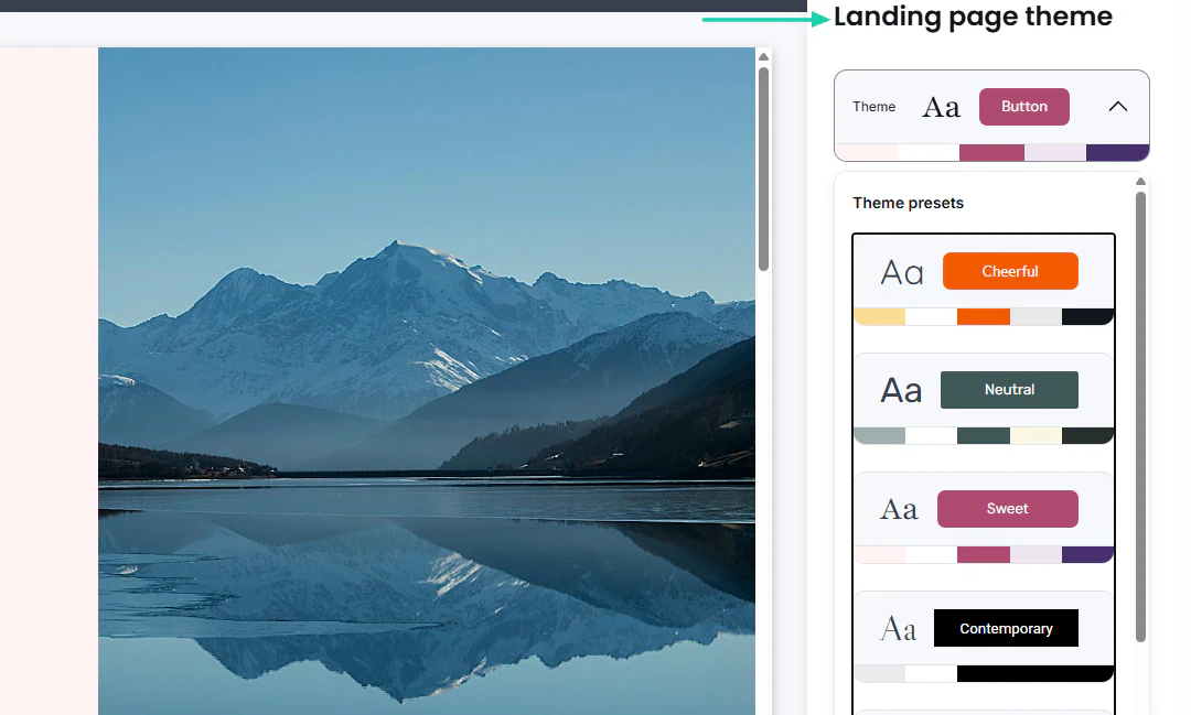 thèmes de landing page sur une alternative à Gumroad