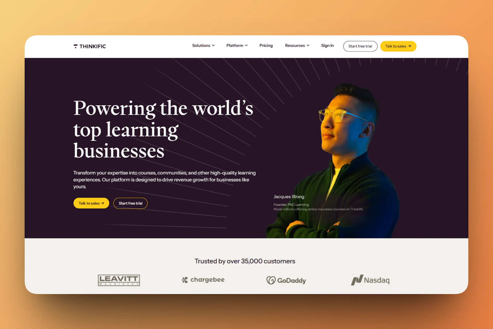 Thinkific - premium parmi les alternatives à Gumroad