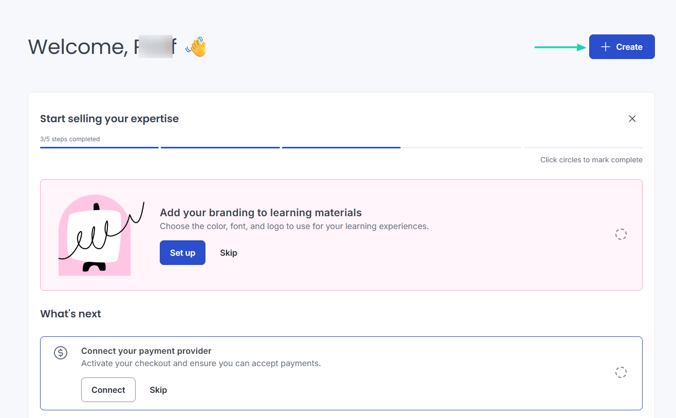 Thinkific: capture des products