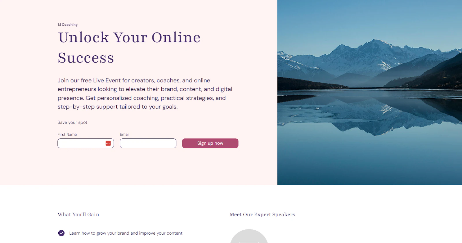 landing page créée sur une alternative à Gumroad