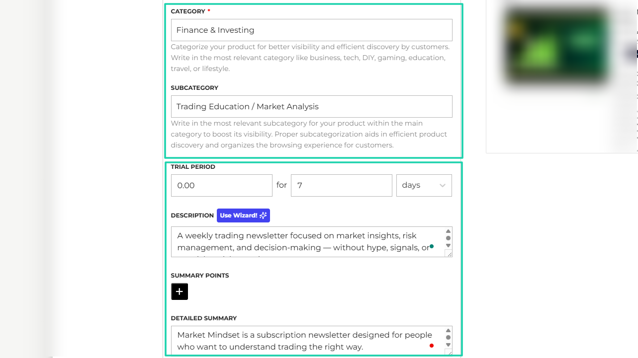 SendOwl: capture des products - éditeur d'emails
