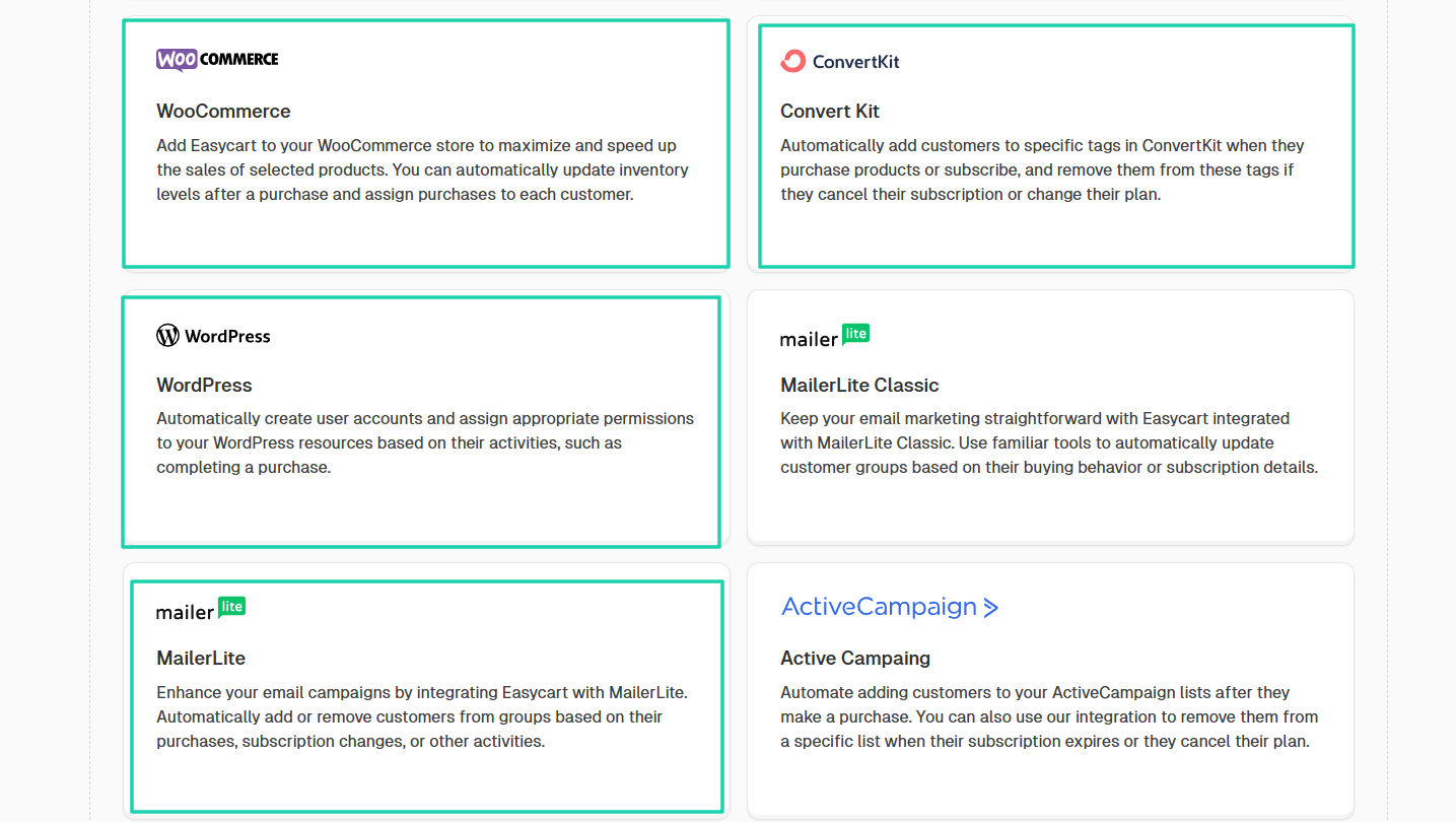 connexions woocommerce et wordpress