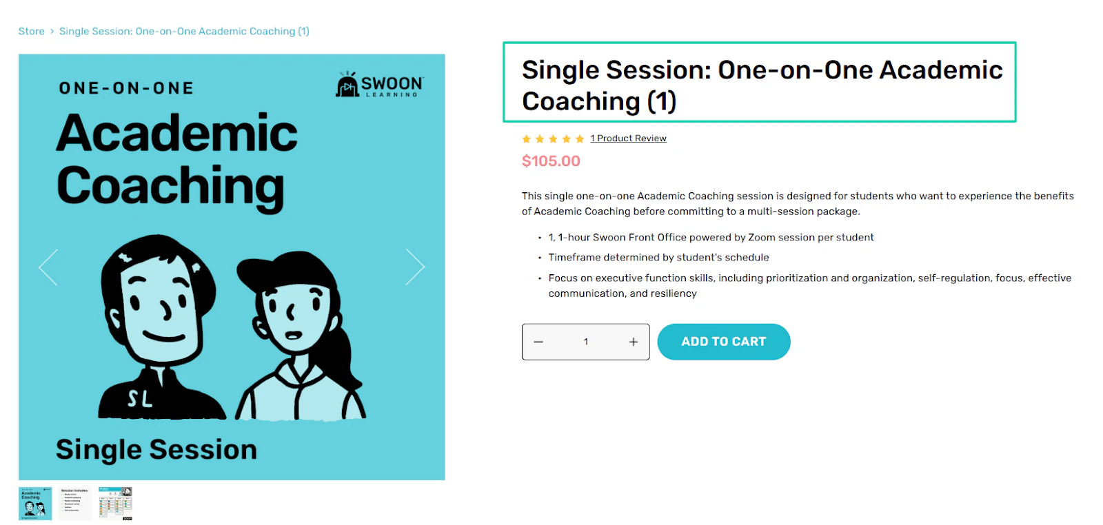 séance unique de coaching scolaire