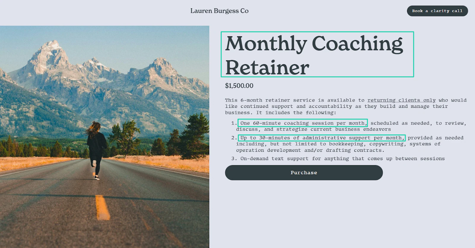 annonce de coaching mensuel