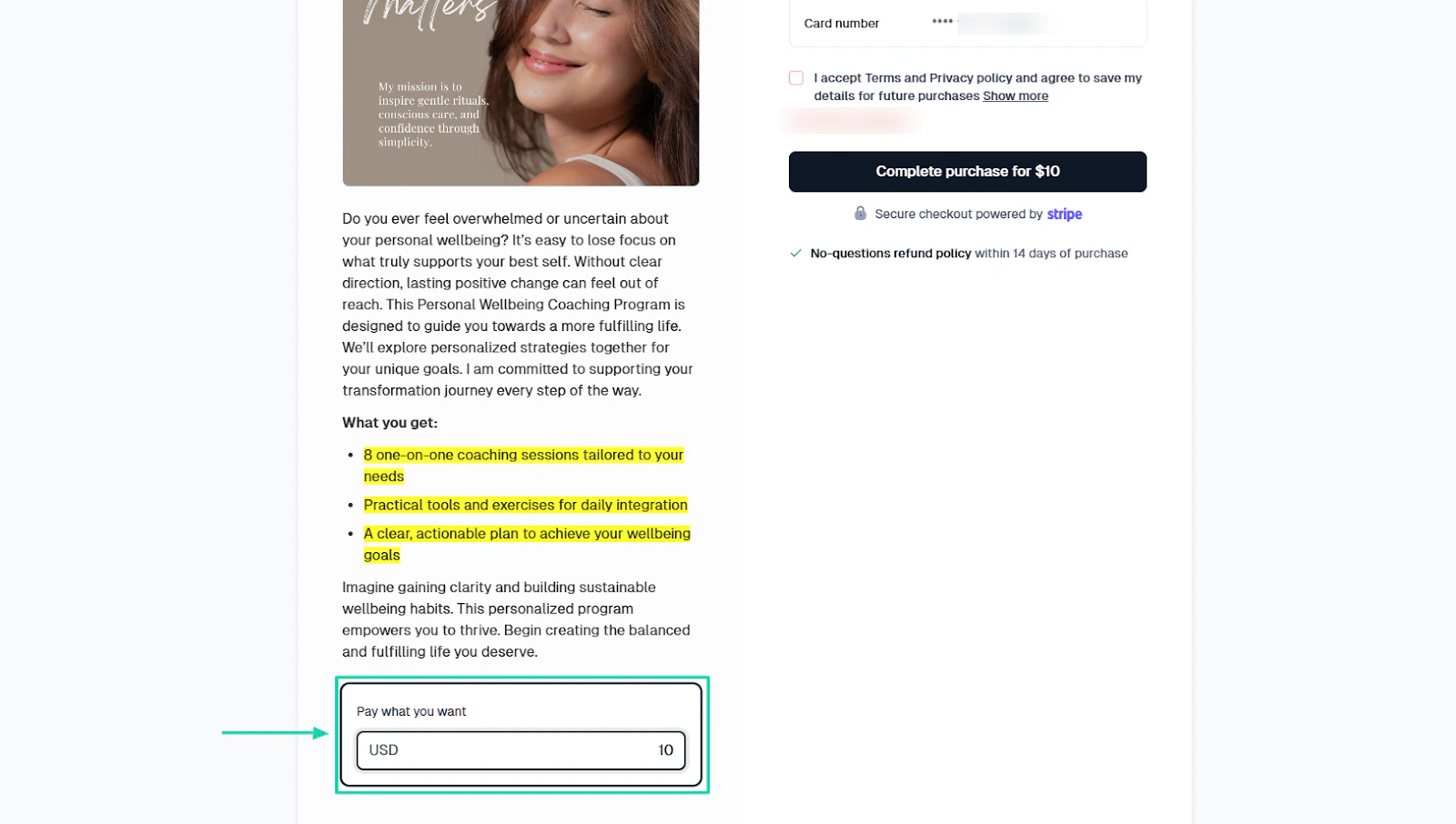 modèle de prix libre