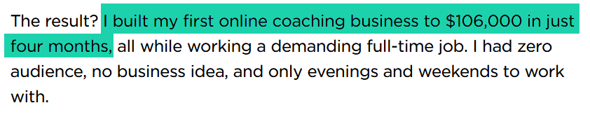 revenus de coaching de luisa zhou