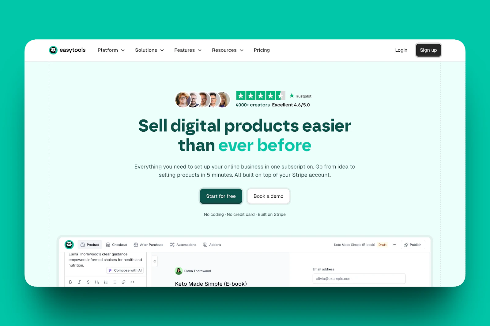 Easytools - une alternative à Podia qui sort du lot