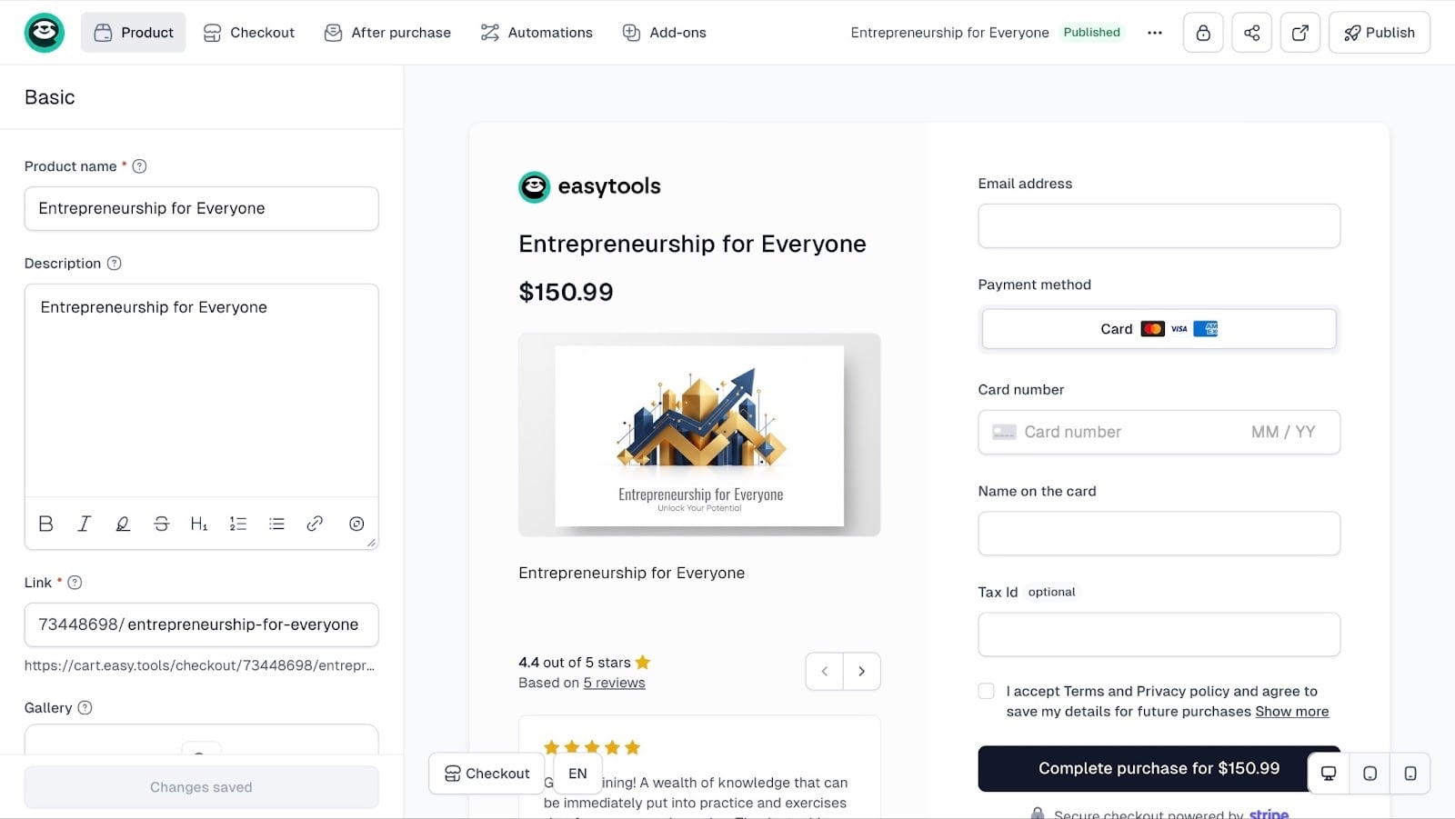easycart sur une alternative à podia