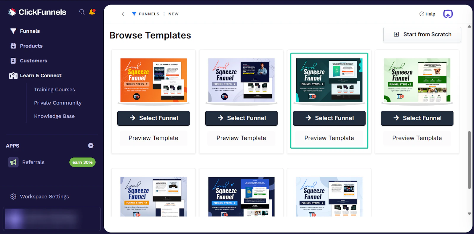 Produit: capture des tunnels - créateur de site web