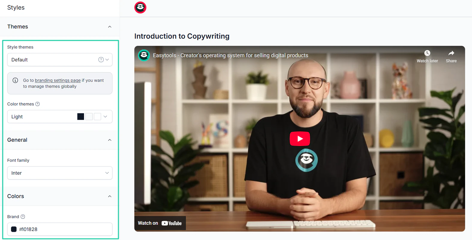 customize course on Easytools