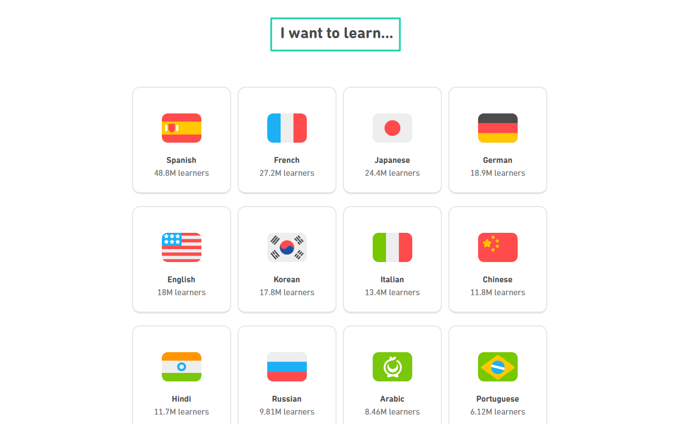 guide into language selection