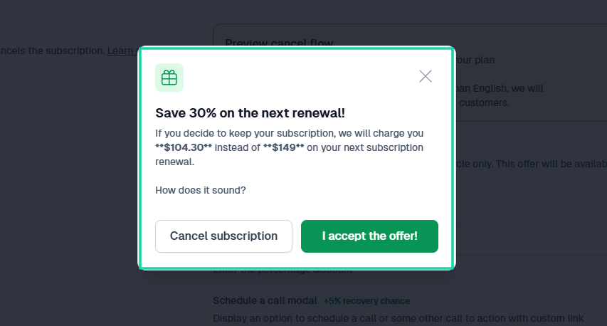 retain members with subscription recovery