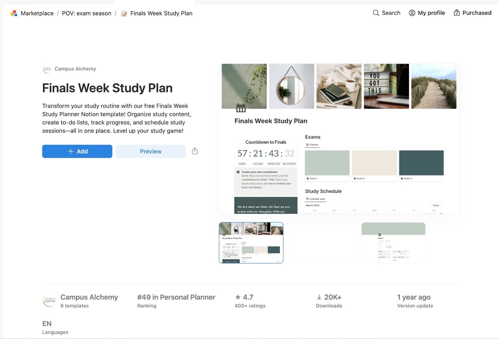 Step 2: Start by defining the template's main goal. Then design the action the user will take daily or weekly.