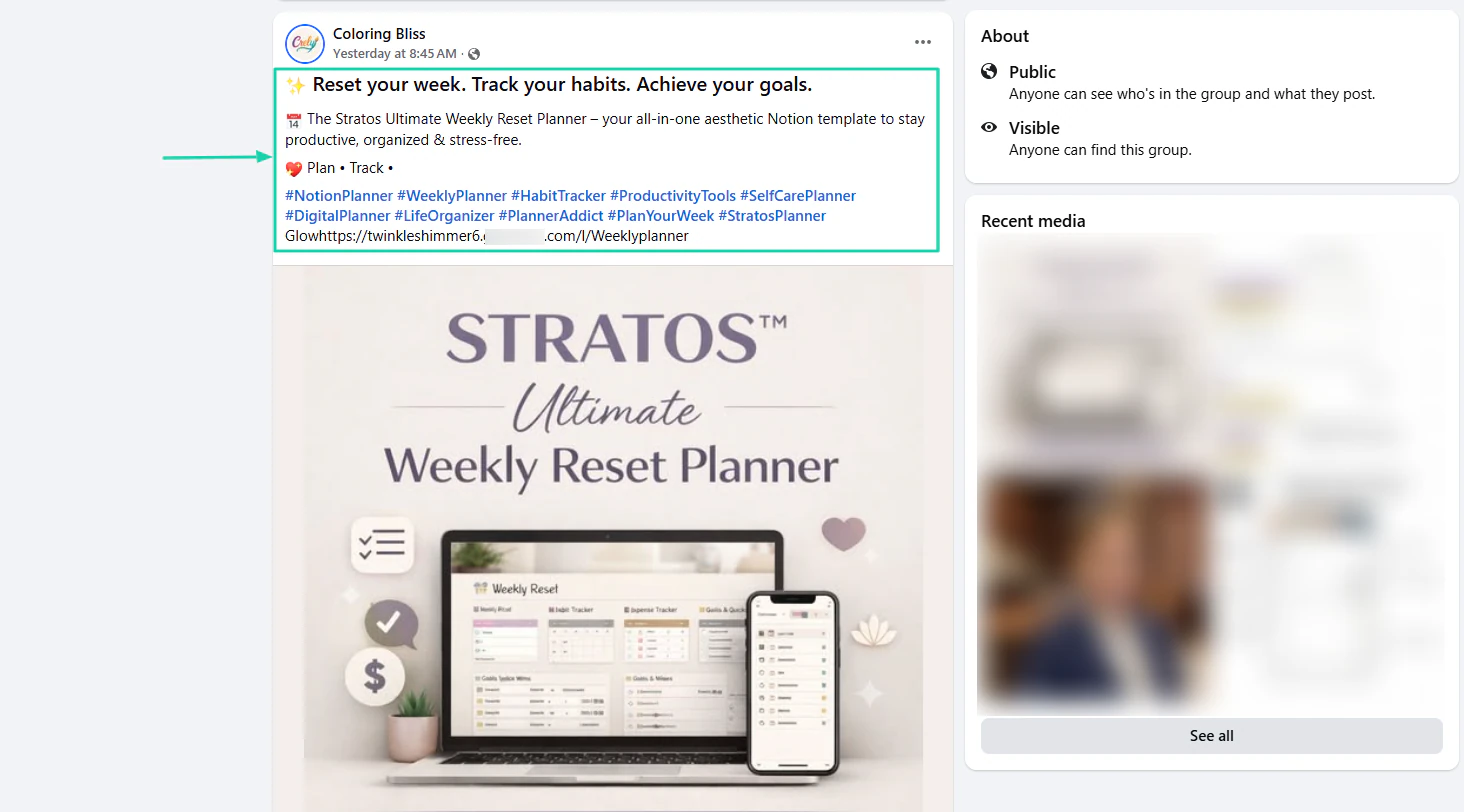 Step 5: You can promote your template within those communities.