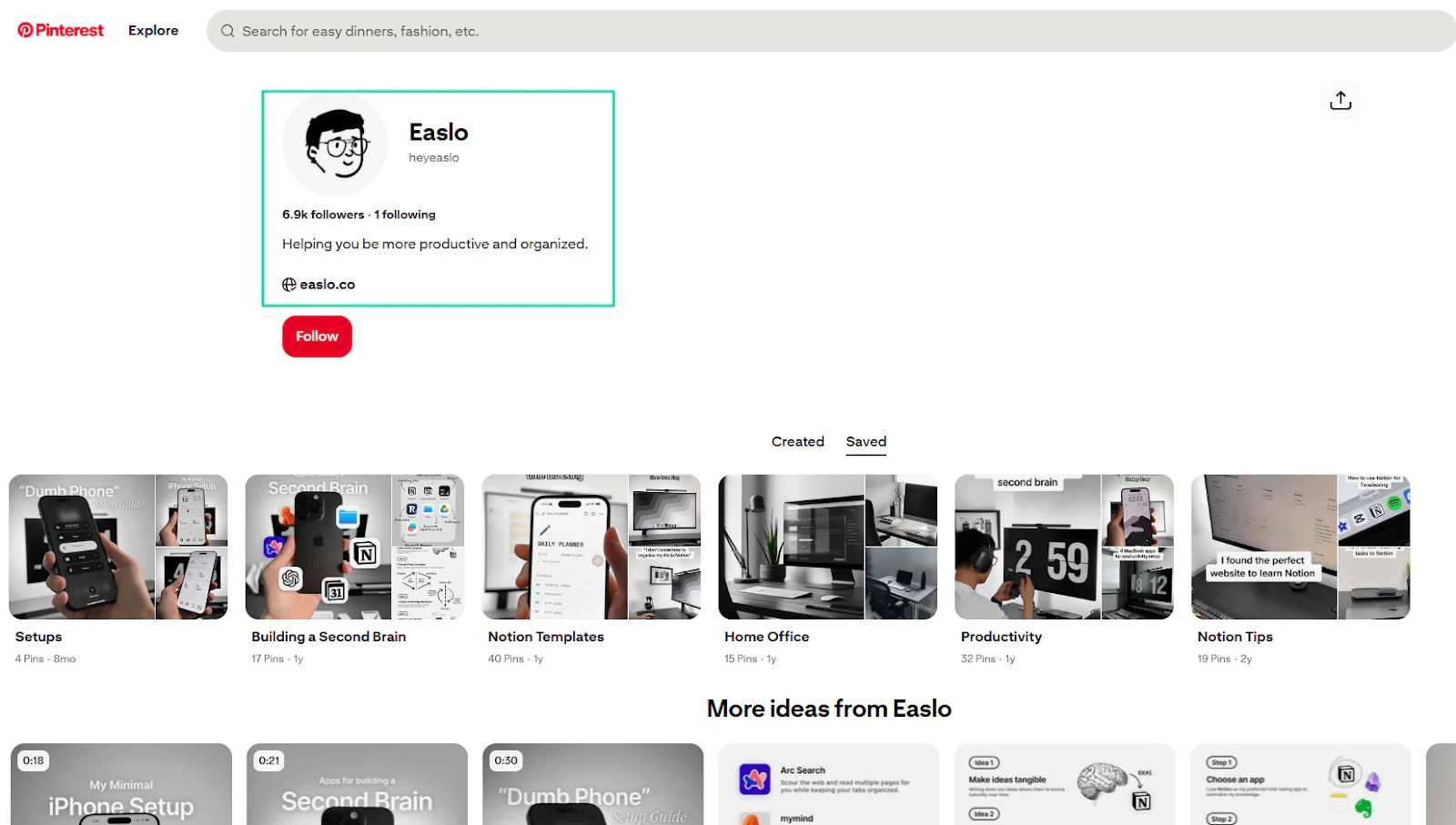 Easlo is a perfect example with almost 7,000 followers.