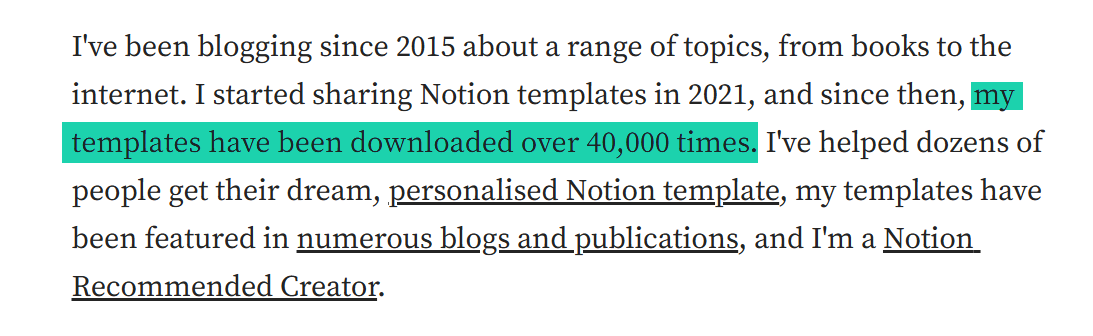 As of today, buyers have downloaded her templates over 40,000 times.
