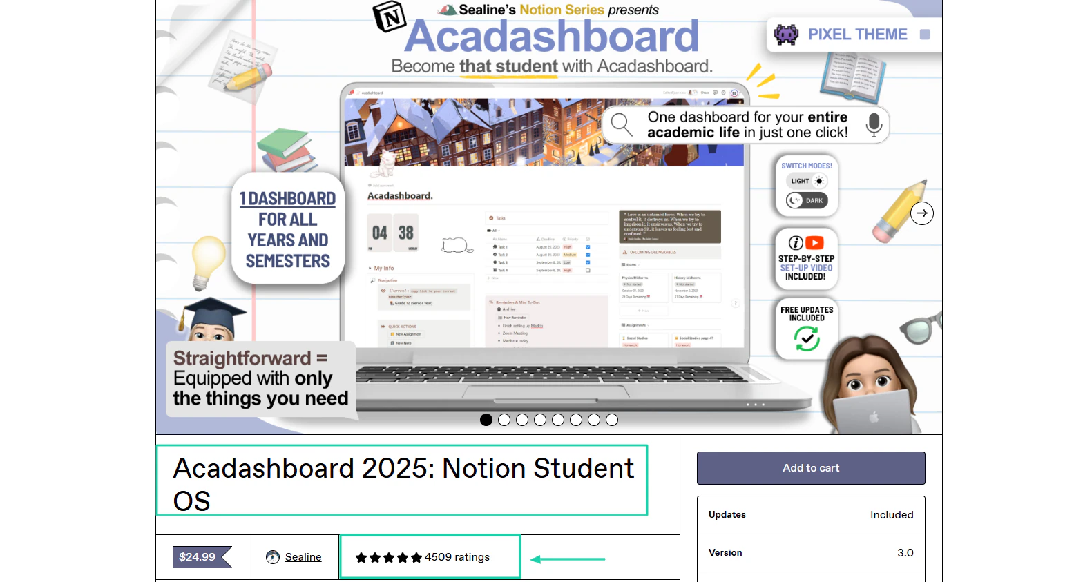 This means more than 4,500 people left comments under this student planner.