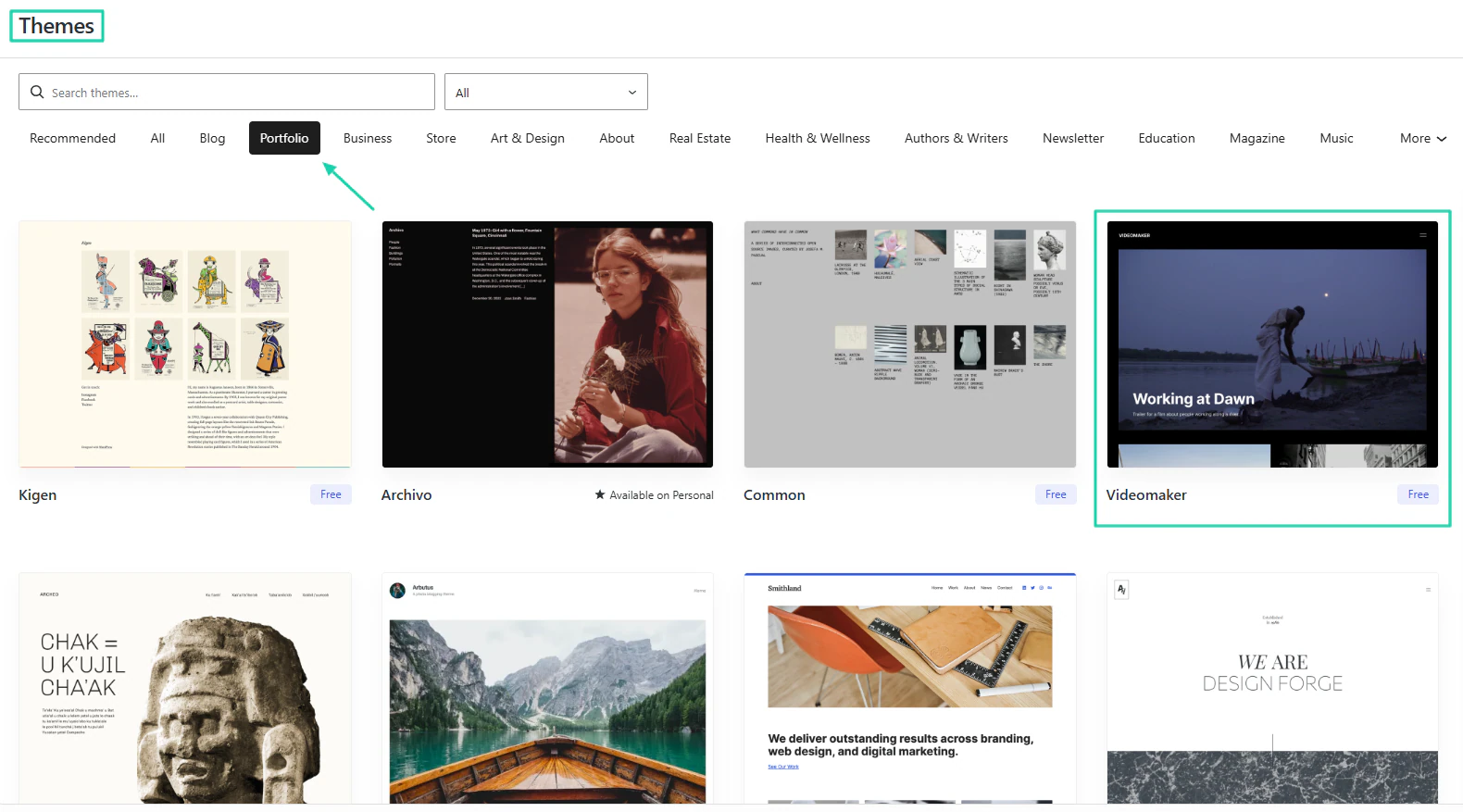 WordPress.com AI Website Builder: website builder screenshot — blog editor