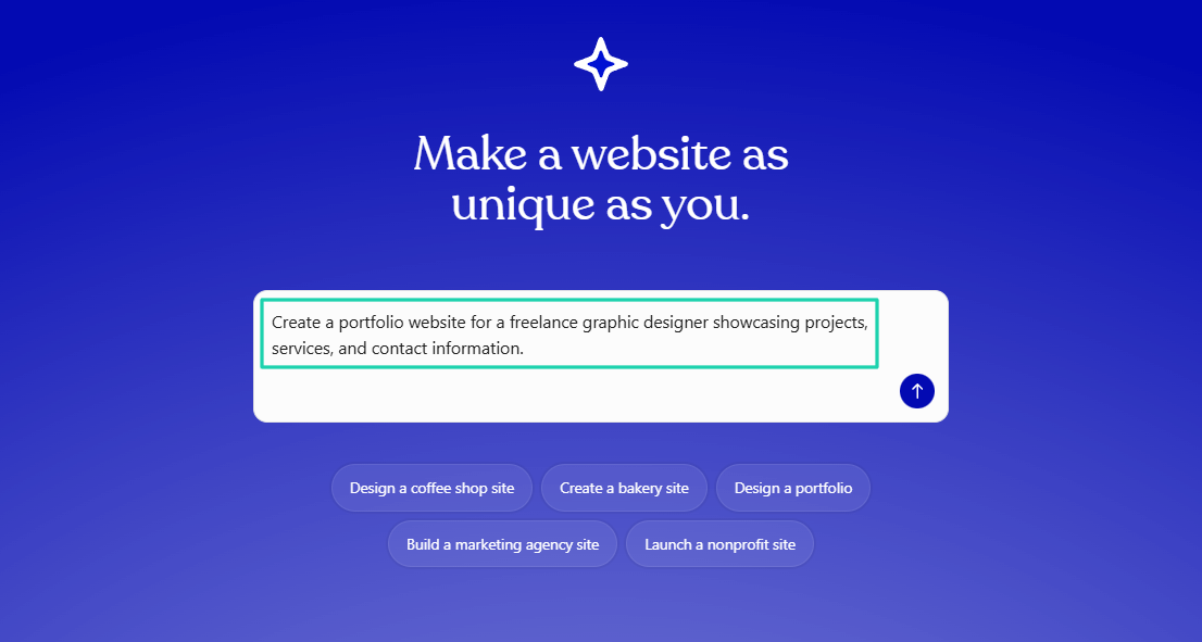 WordPress.com AI Website Builder: editor screenshot view 2