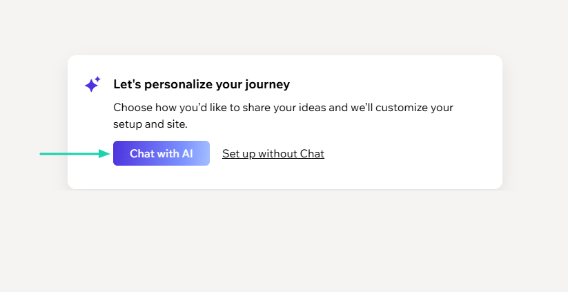 Before the platform generates it, you need to chat with AI.