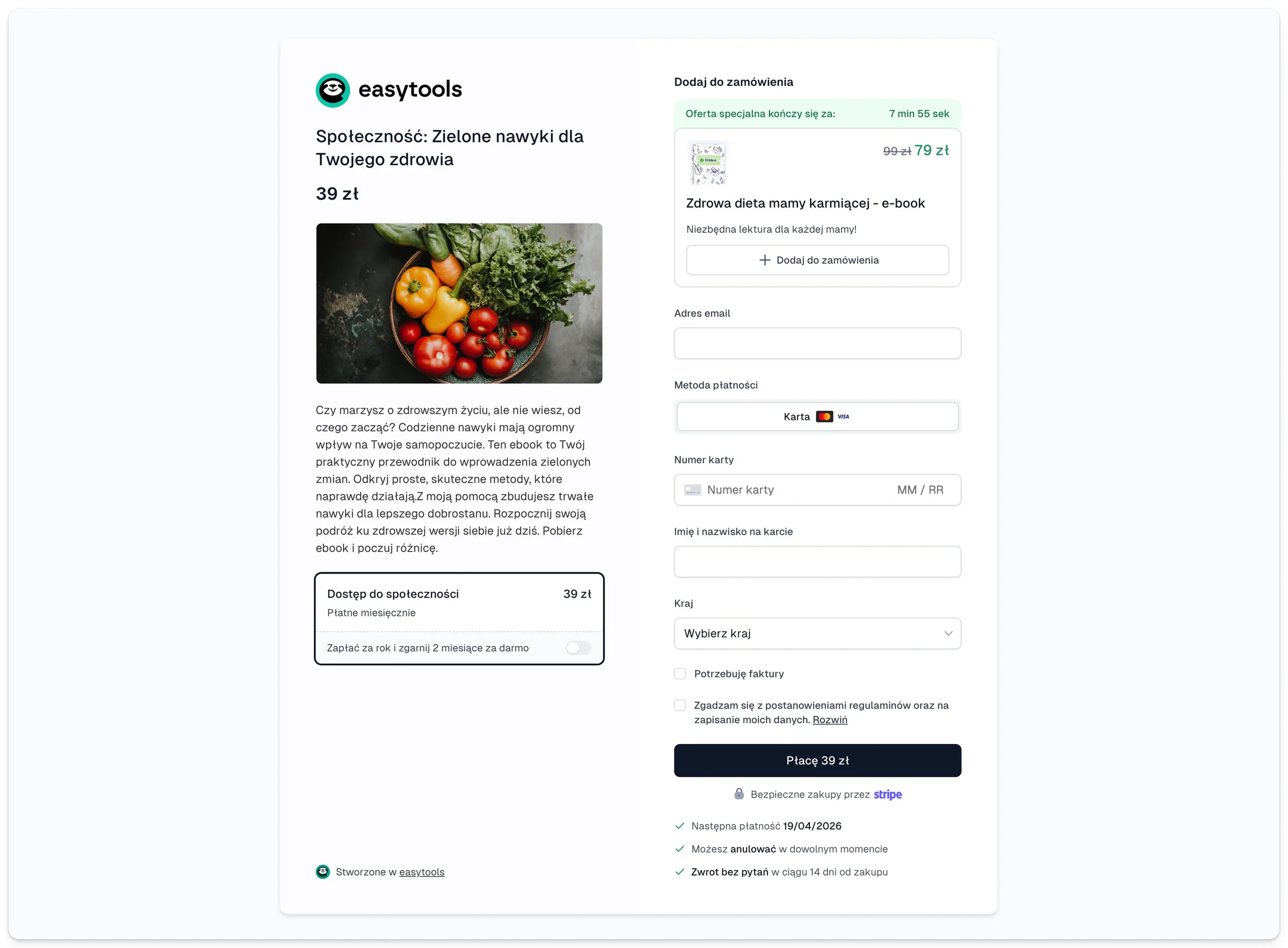 Easytools sprzedawaj wiele produktów w jednym koszyku