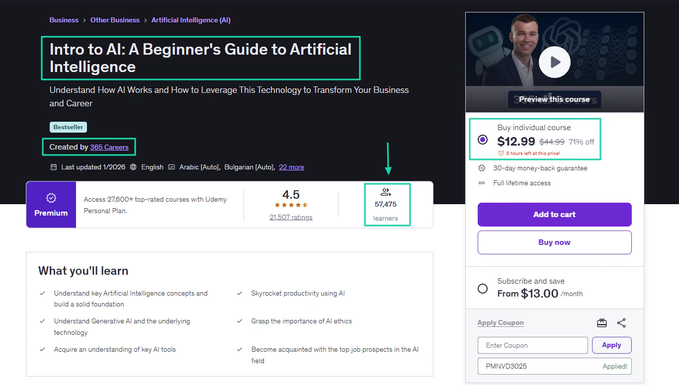 formation intro to ai