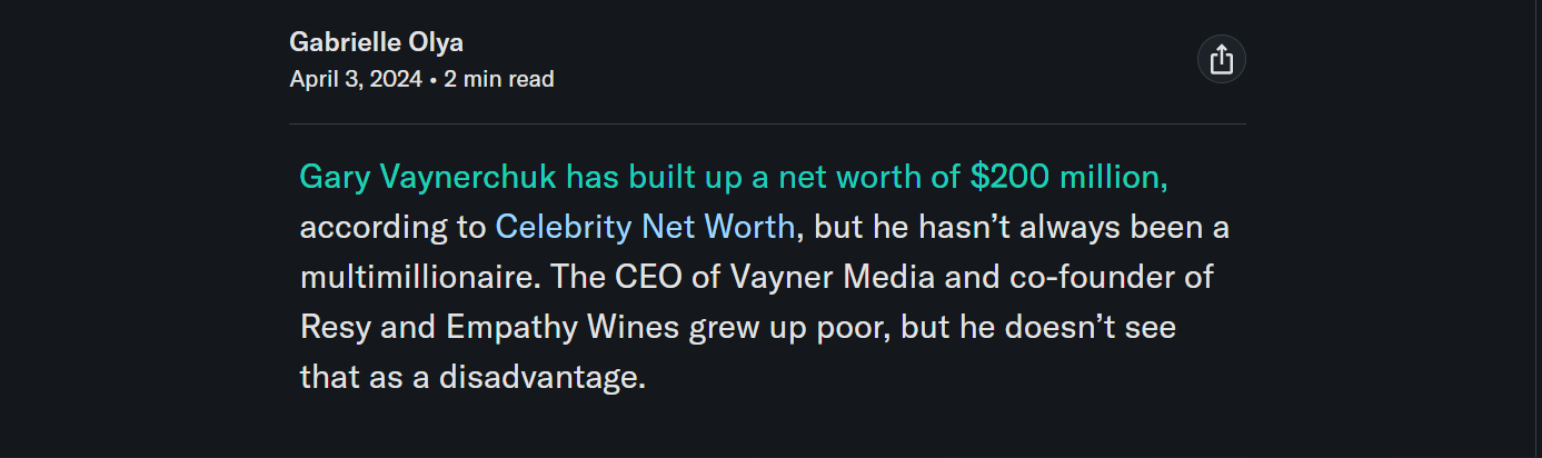 le patrimoine de gary vaynerchuk