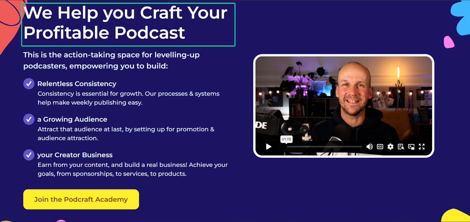 site de podcraft academy