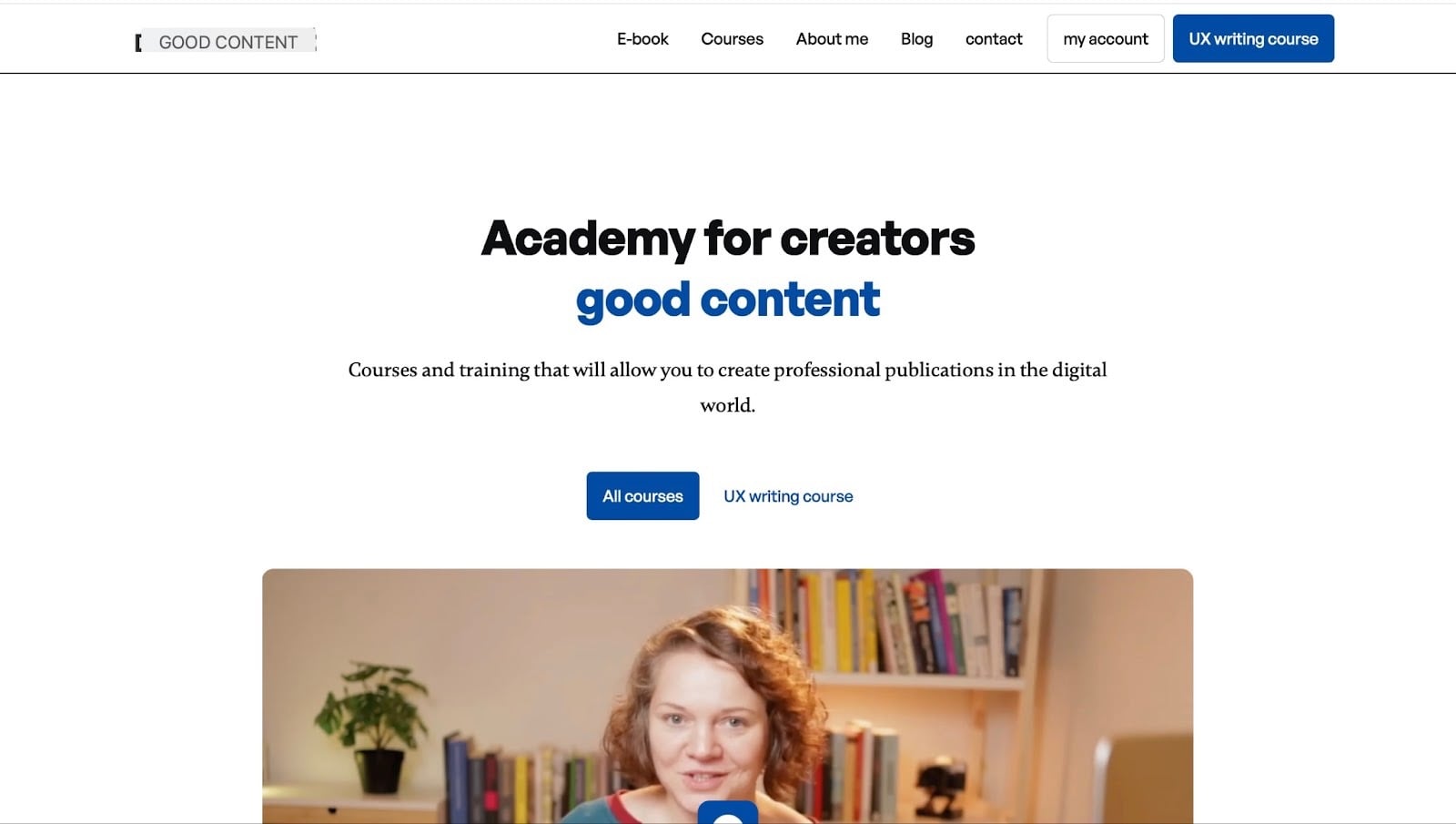 landing page ux writing