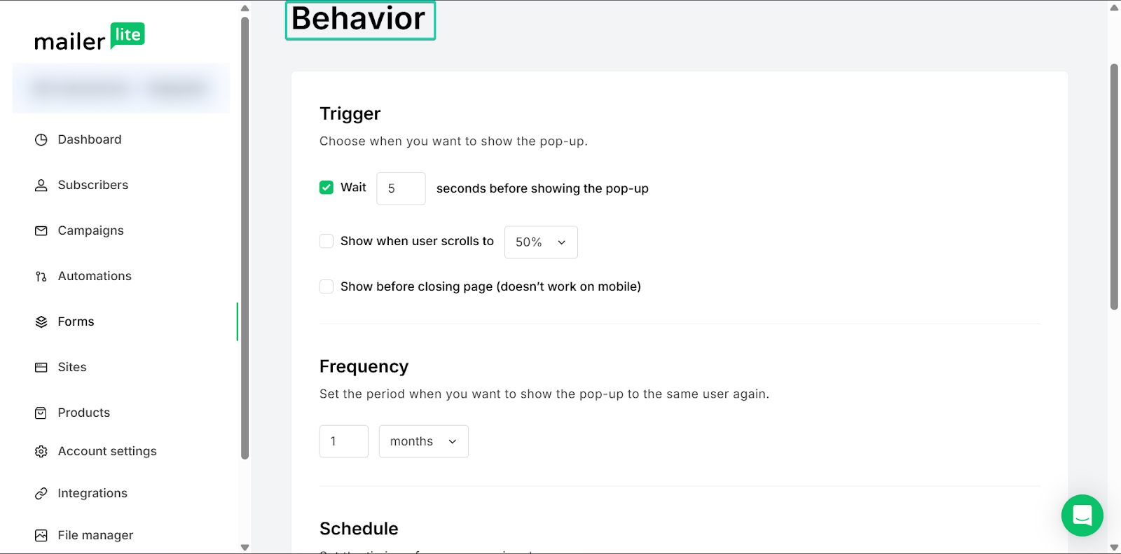 MailerLite: capture des formulaires - créateur de site vue 2