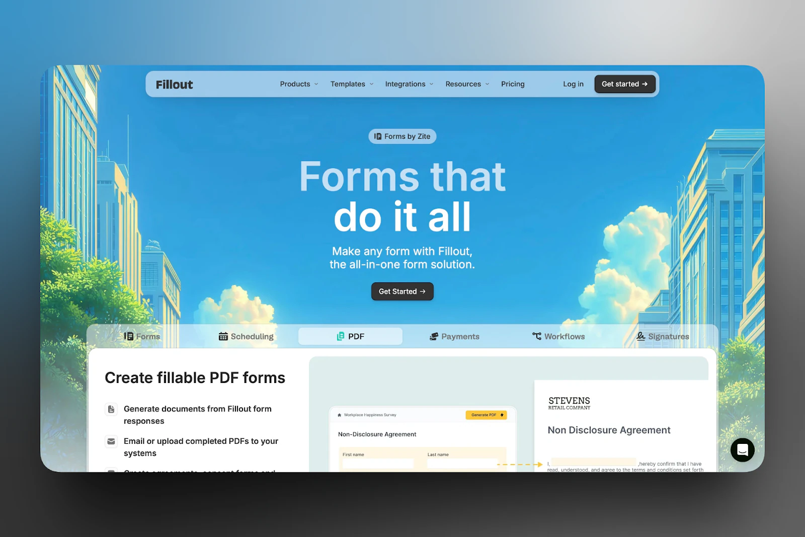 Fillout - logiciel de blogging supérieur