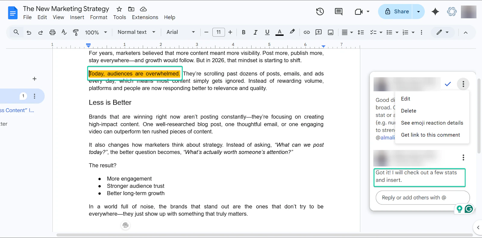collaboration sur le logiciel de blogging
