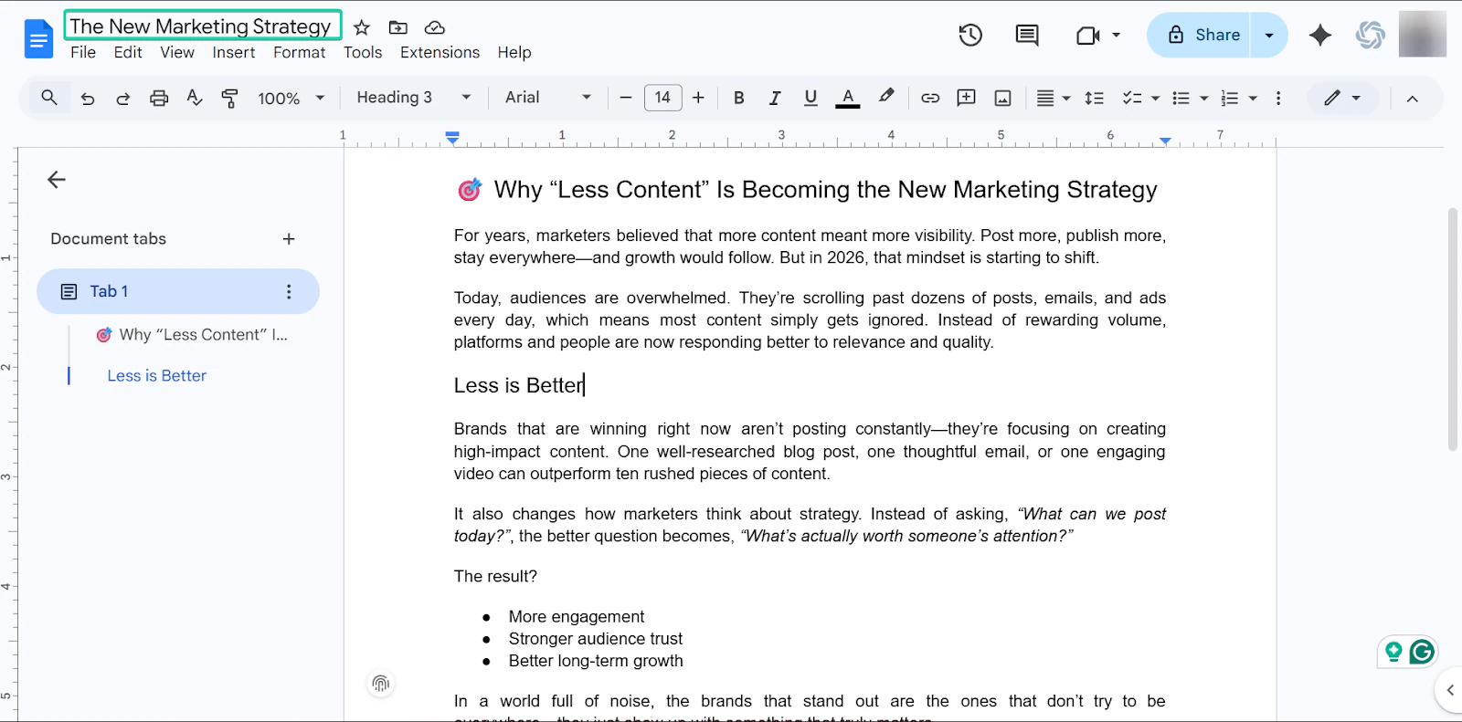 rédiger un document sur le logiciel de blogging
